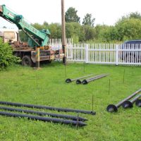 разметка участка перед установкой винтовых свай